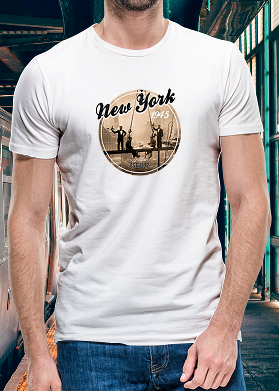 Bílé tričko New York